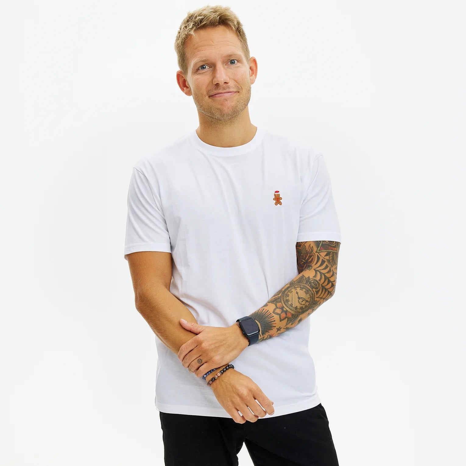 White Mens and Womens Christmas T-Shirt Gingercookie