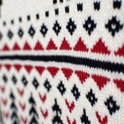  Beige Organic Cotton Womens Christmas Jumper Classy Turtleneck
