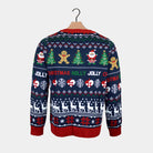 Cardigan Womens Blue and Red Christmas Jumper
