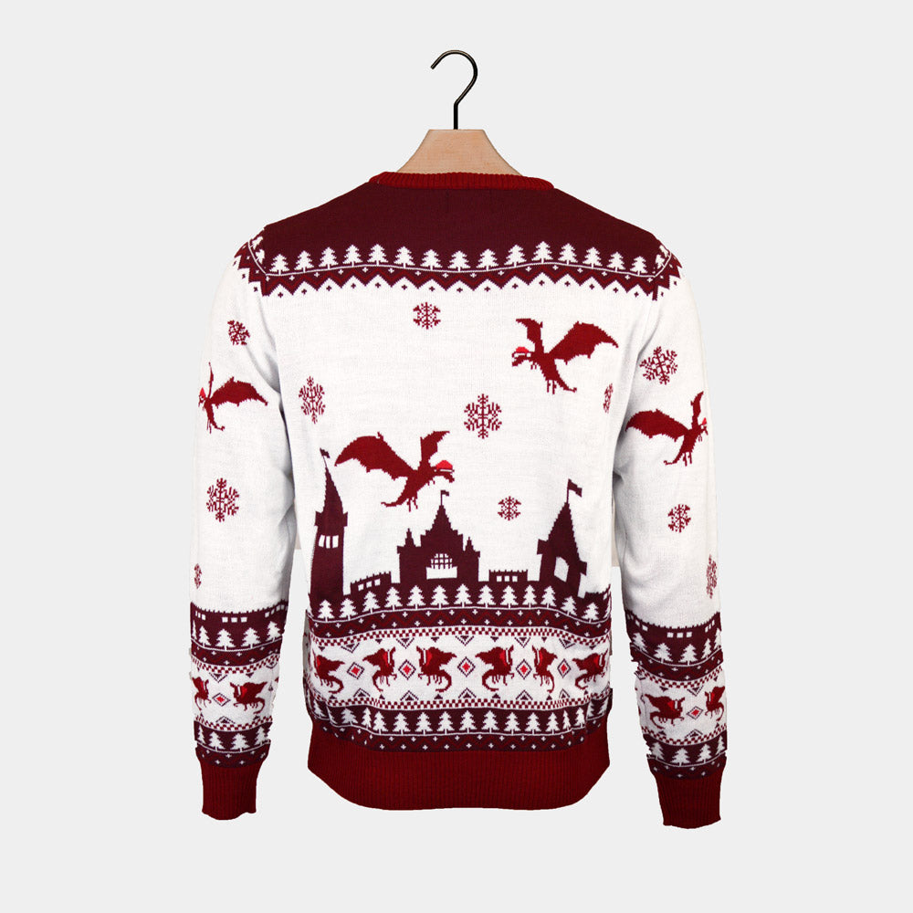 Christmas is Coming Couples Christmas Jumper Back
