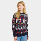 Christmas Jumper Cheers Santa Womens 
