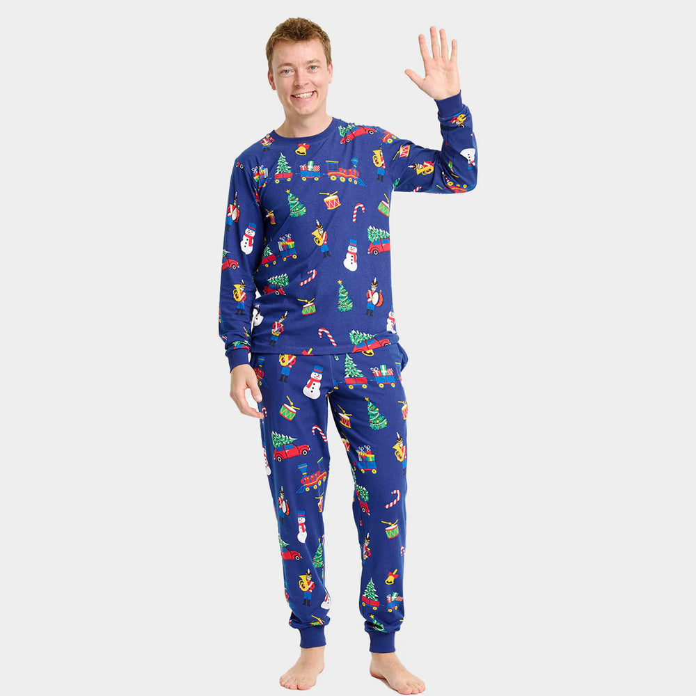 Christmas Pyjama for Family with Christmas Toys Men
