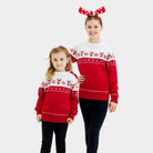 Family Christmas Jumper Adorable Reindeer Girl
