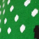 Green 3D Mens Christmas Jumper Reindeer Santa's hat
