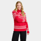 Classy Turtleneck Organic Cotton Womens Greenlandish Christmas Jumper 
