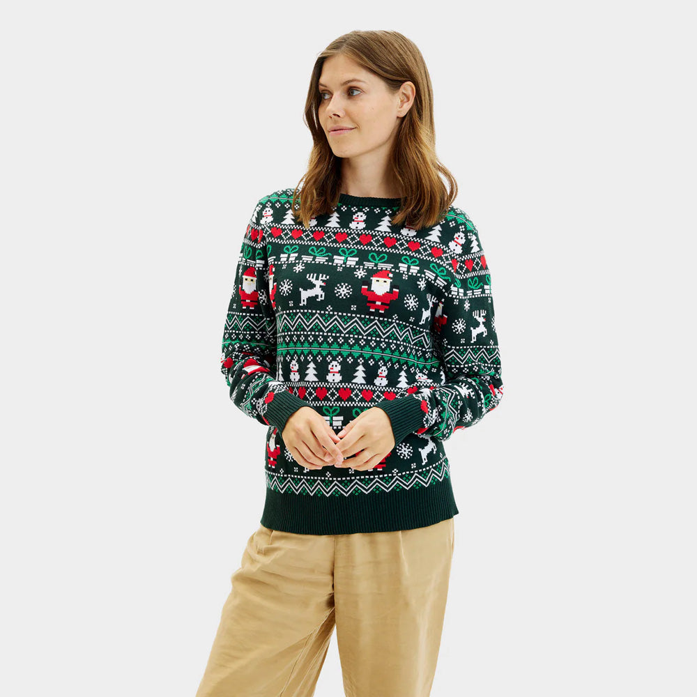 Jolly Green Organic Cotton Mens Christmas Jumper womens
