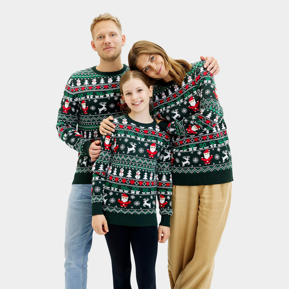 Jolly Green Organic Cotton Womens Christmas Jumper Family
