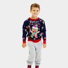 LED light-up Boys Blue Christmas Jumper Ginger Cookie
