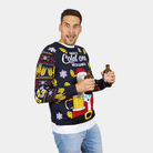 LED Light-Up Womens Christmas Jumper Santa Mens Beer
