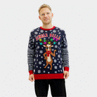 LED light-up Christmas Jumper Jingle Bells Mens 
