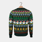 Mens Christmas Jumper Happy Holidays Green 
