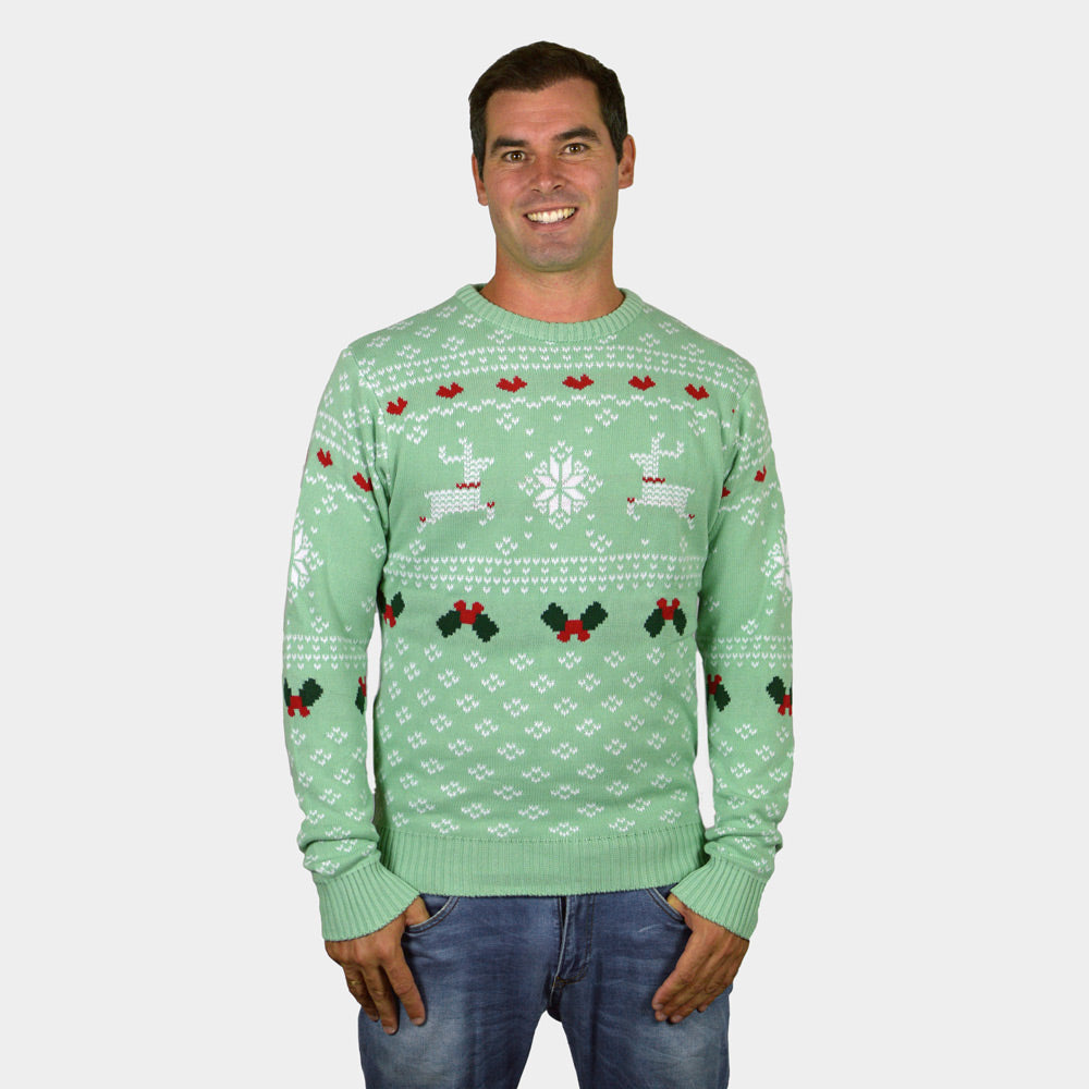 Green Sweet Womens Christmas Jumper Mens