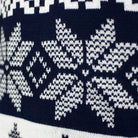 North Pole Blue Christmas Jumper detail