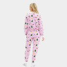Pink Christmas Pyjama Women Family with Christmas Motifs
