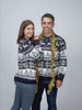 North Pole Blue Womens and Mens Christmas Jumper