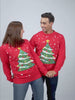 Christmas Tree Womens and Mens Red Christmas Jumper