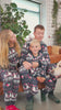 Family Christmas Pyjama with Snowmen and Hearts Blue 