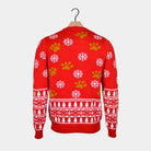 Red Women's Christmas Jumper with Puppy Back