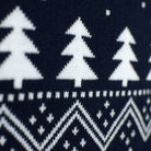 Family Christmas Jumper with Trees, Snowmens and Santa Detail Snow