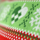 Red LED light-up Christmas Jumper with Christmas Tree Detail Snow